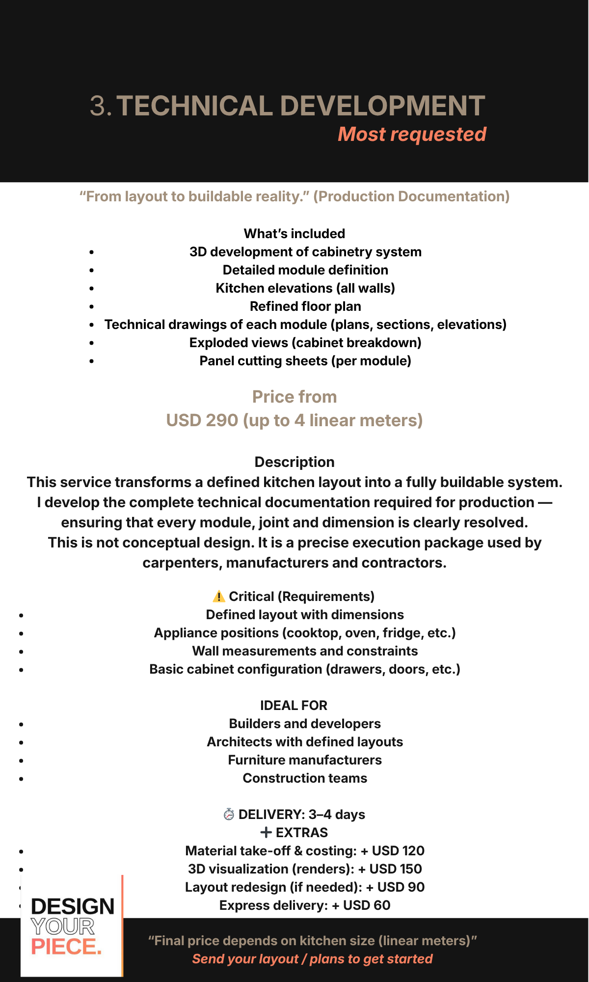 Kitchen Design & Technical Development